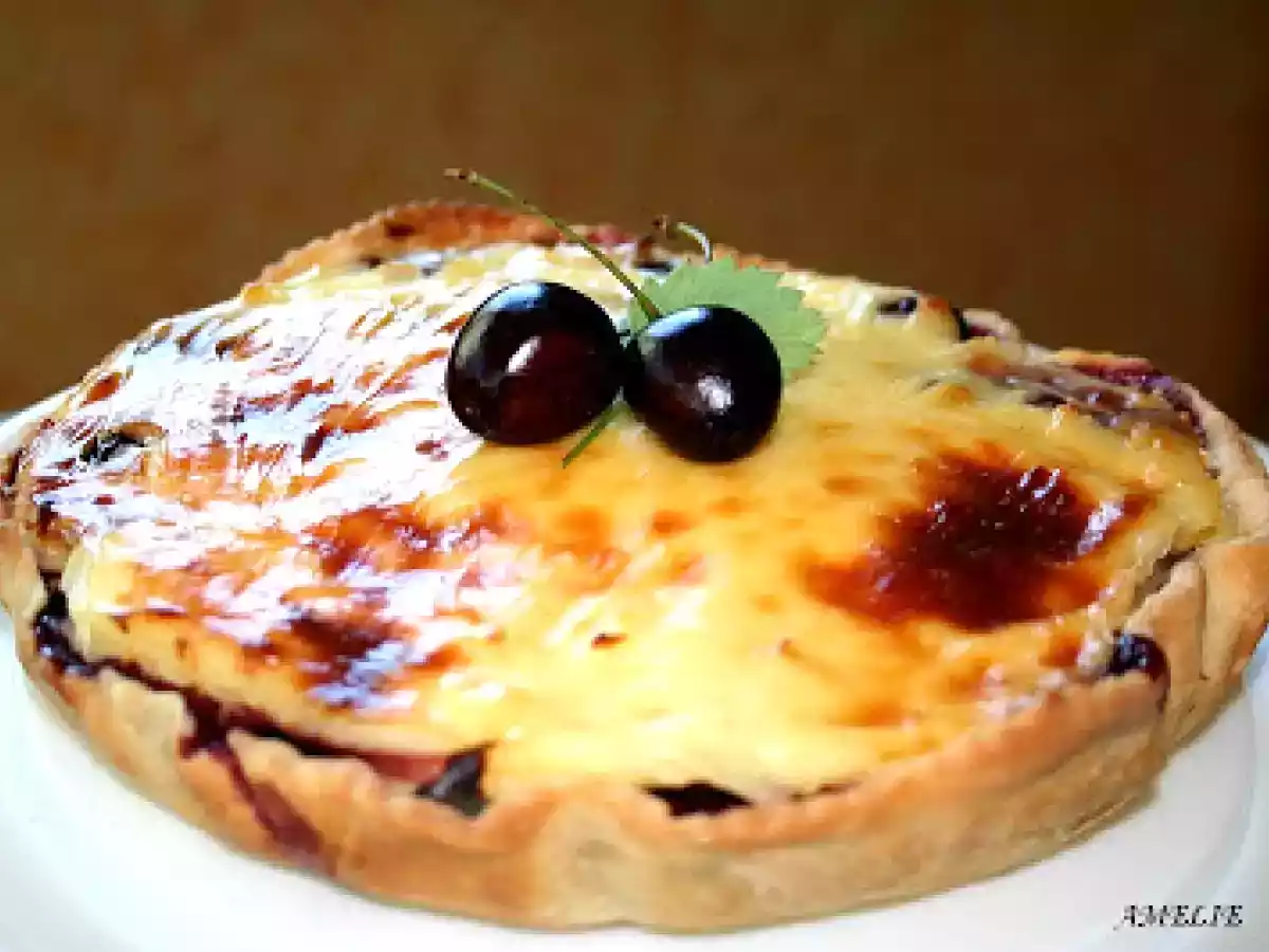 FLAN PATISSIER AUX CERISES NOIRES