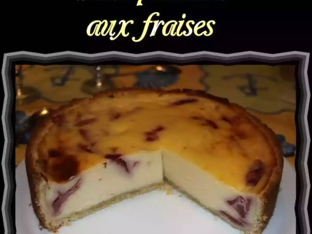 Flan pâtissier aux fraises