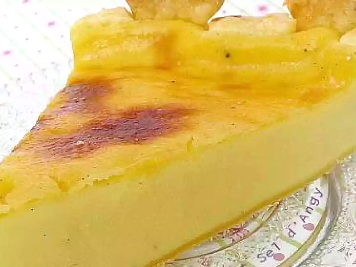 Flan pâtissier avec la poudre impérial