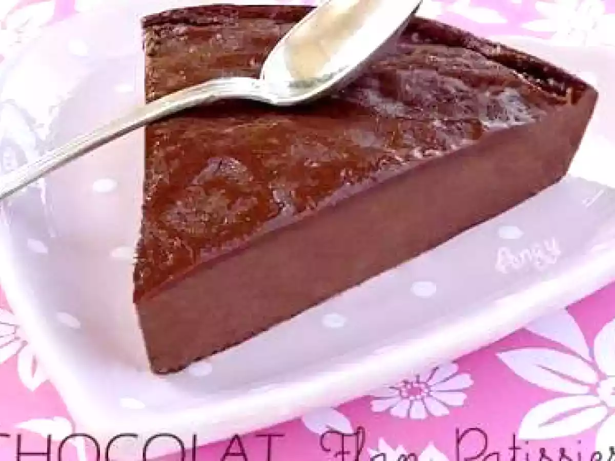 Flan pâtissier chocolat sans pâte