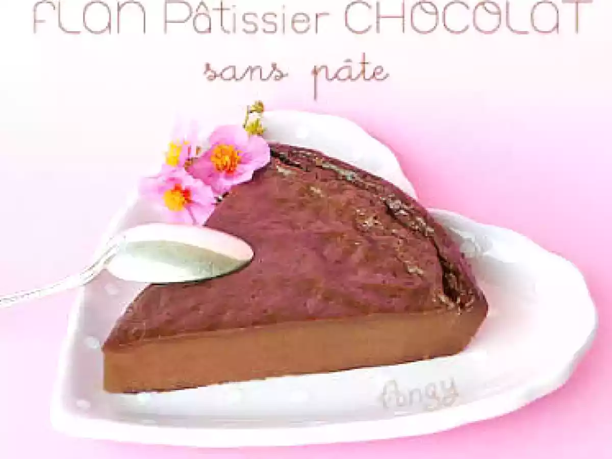 Flan pâtissier chocolat sans pâte - photo 2