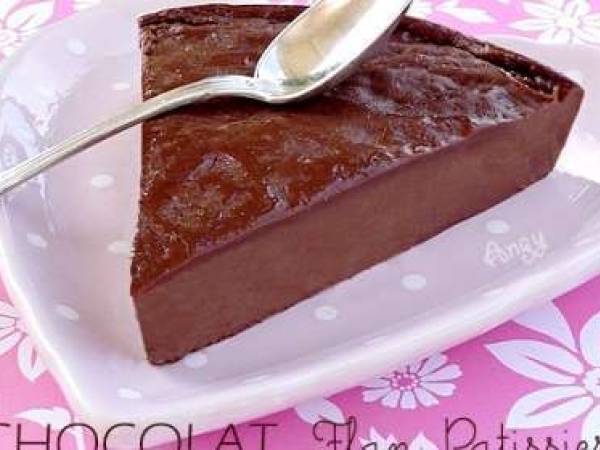 Flan pâtissier chocolat sans pâte