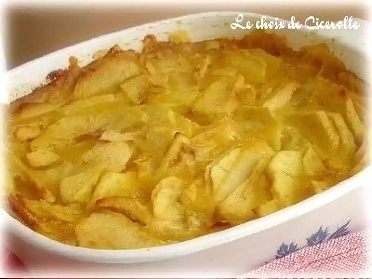 Flan pâtissier extra-fondant, aux pommes. Sans oeuf, sans fond de tarte - photo 2