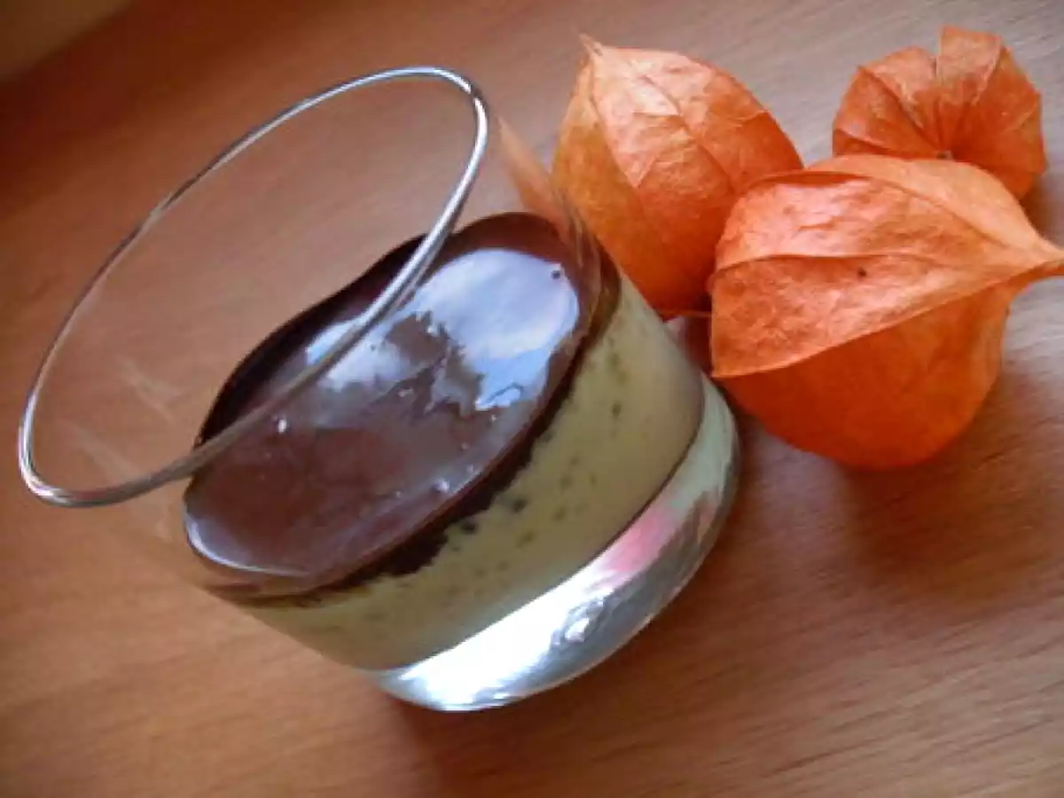 Flans à la pistache, couche craquante... au chocolat - photo 2