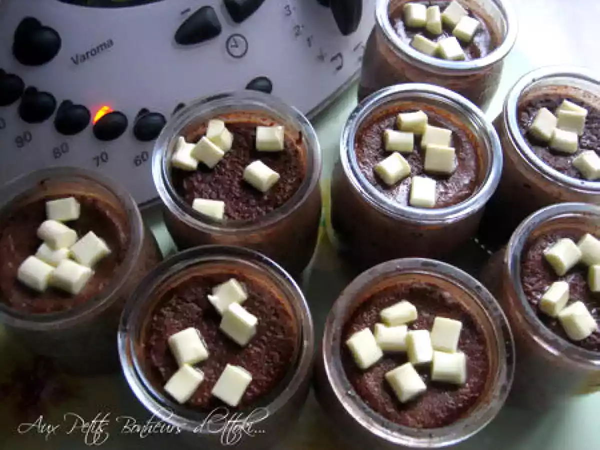 Flans au chocolat noir au varoma