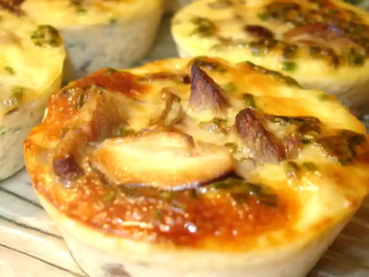 FLANS AUX CHAMPIGNONS SAUVAGES