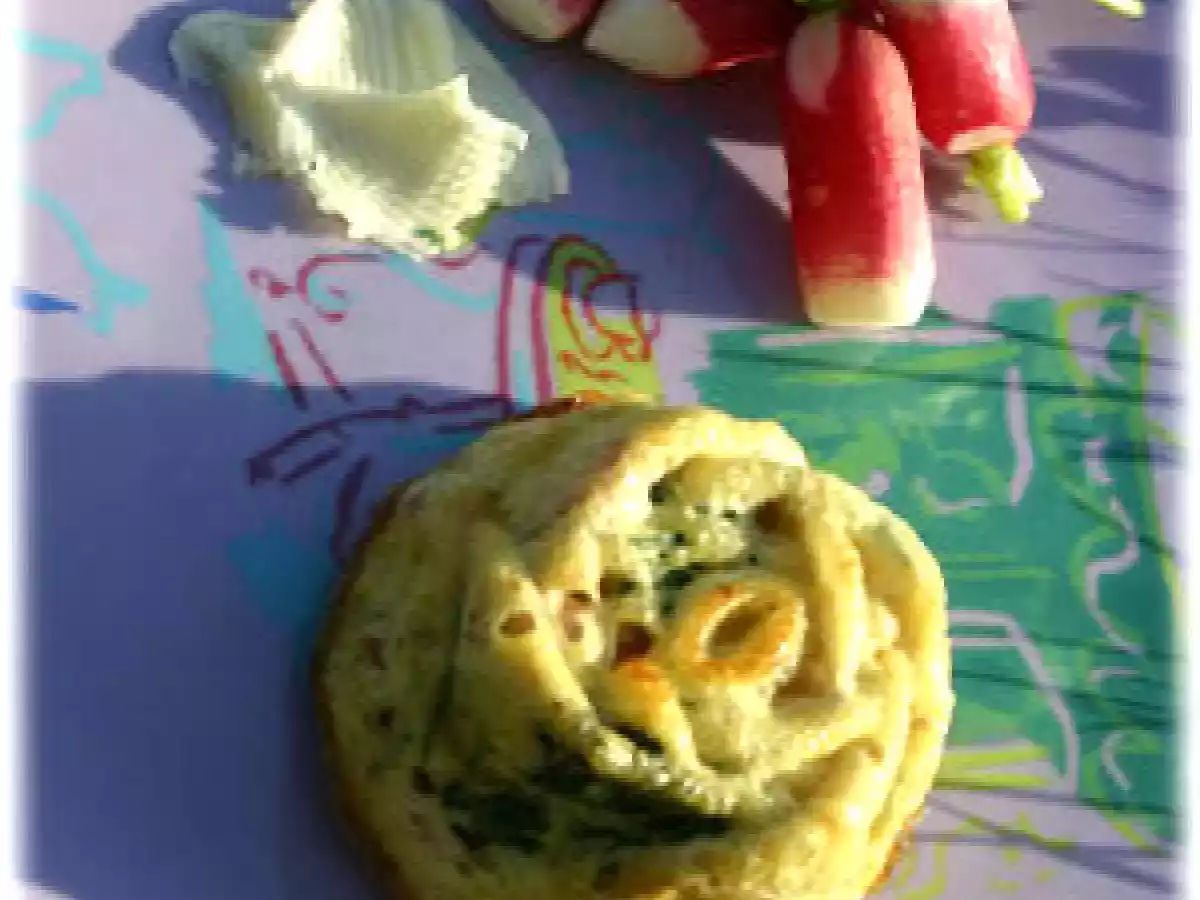 Flans aux fanes de radis