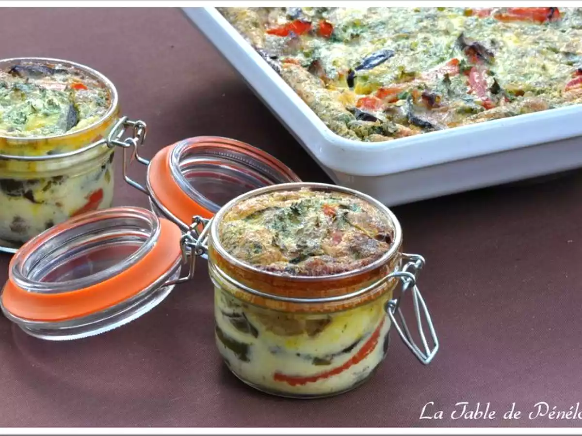 Flans aux Légumes d'Eté au Safran, Basilic et Coriandre