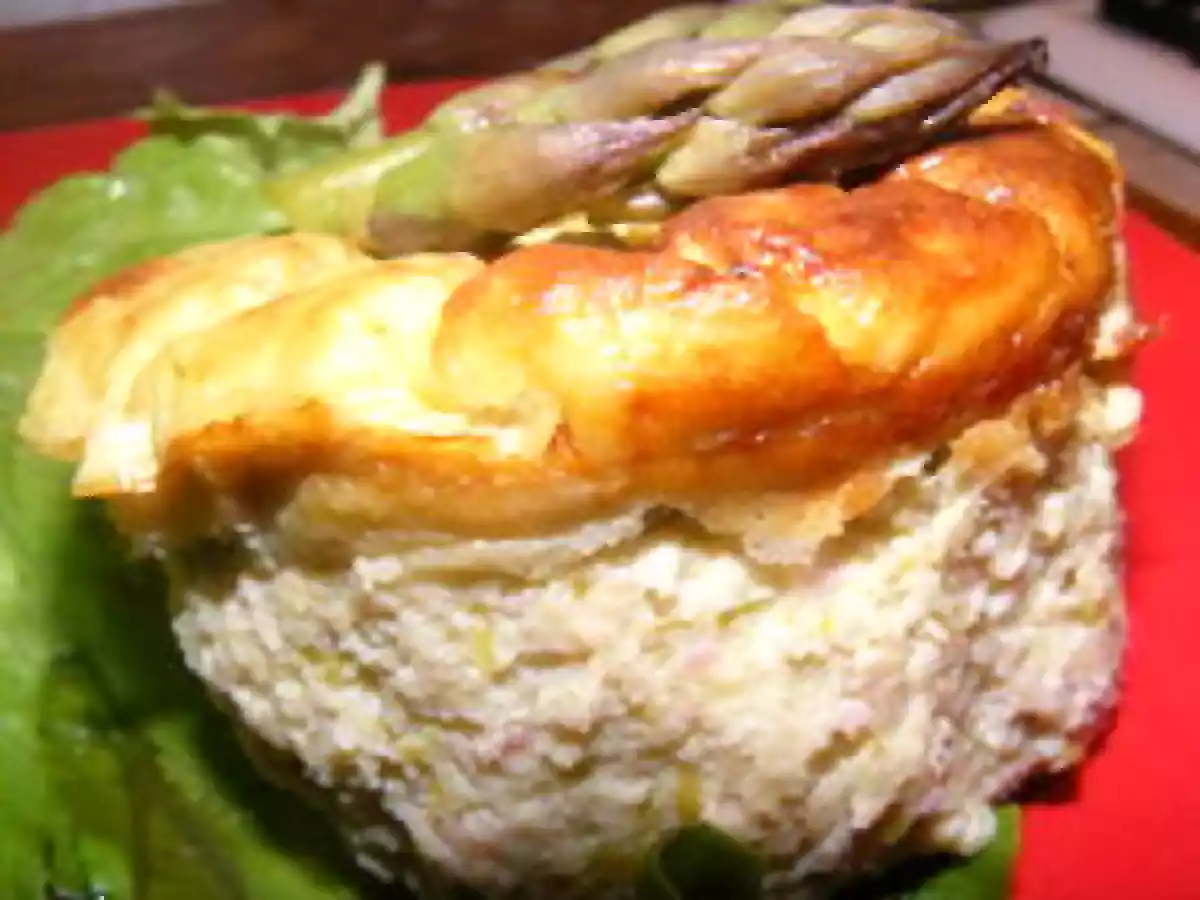 FLANS D'ASPERGES VERTES AU JAMBON BLANC