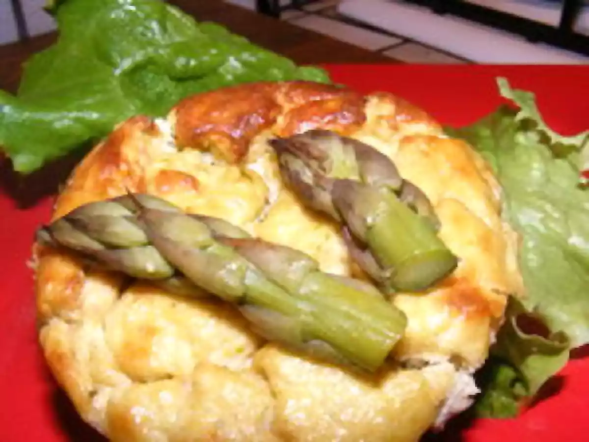 FLANS D'ASPERGES VERTES AU JAMBON BLANC - photo 2