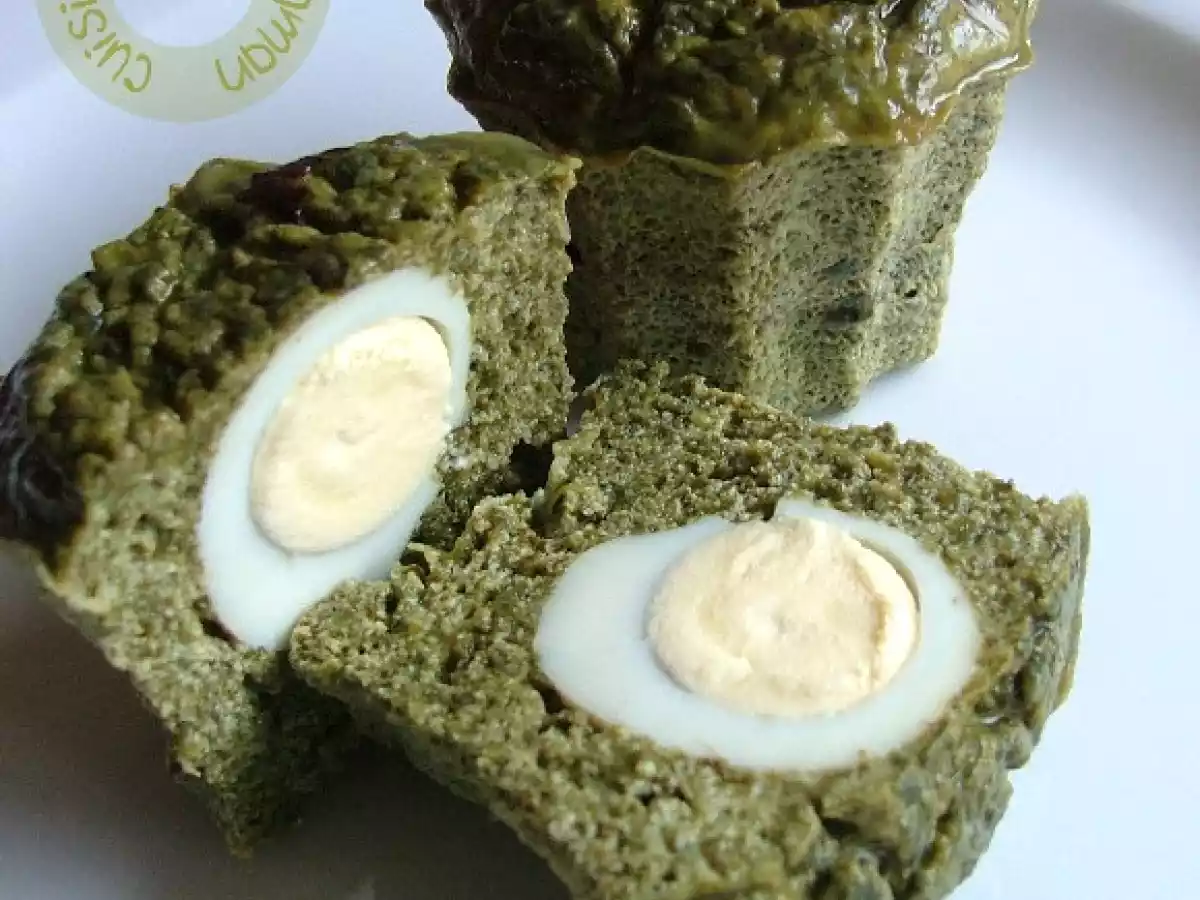 Flans d'épinards & ricotta au coeur surprise