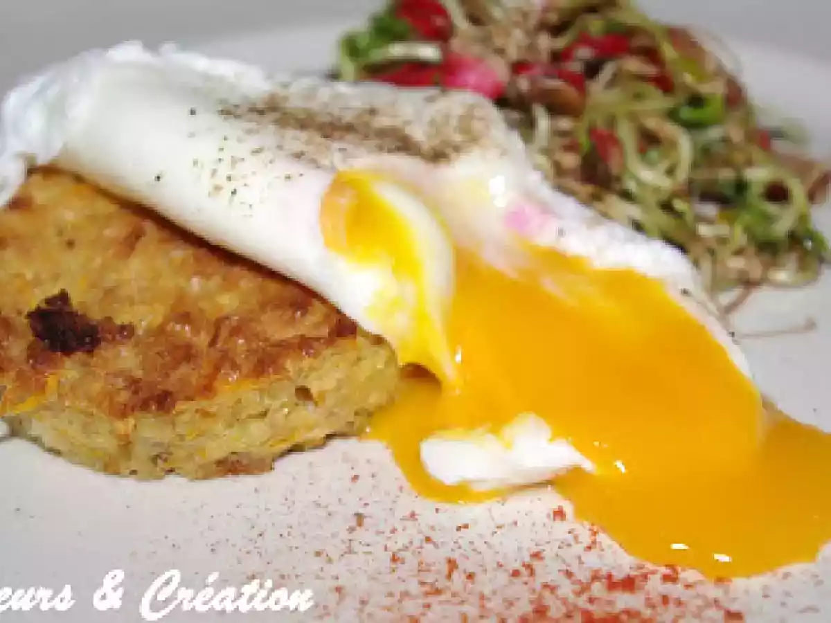 Flans de céréales et légumes, oeuf mollet et méli-mélo radis-fenugrec - photo 2