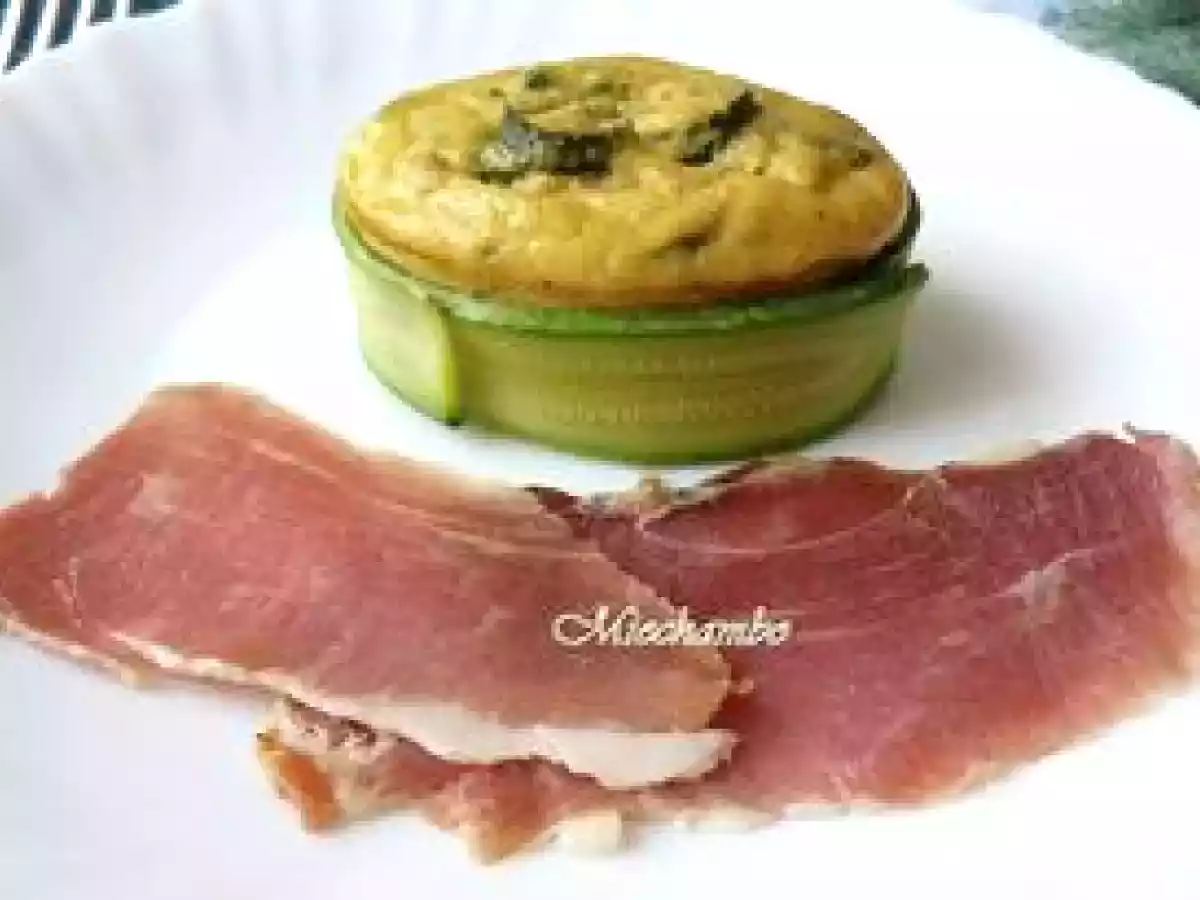 Flans de Courgettes A La Brousse Et à la Menthe