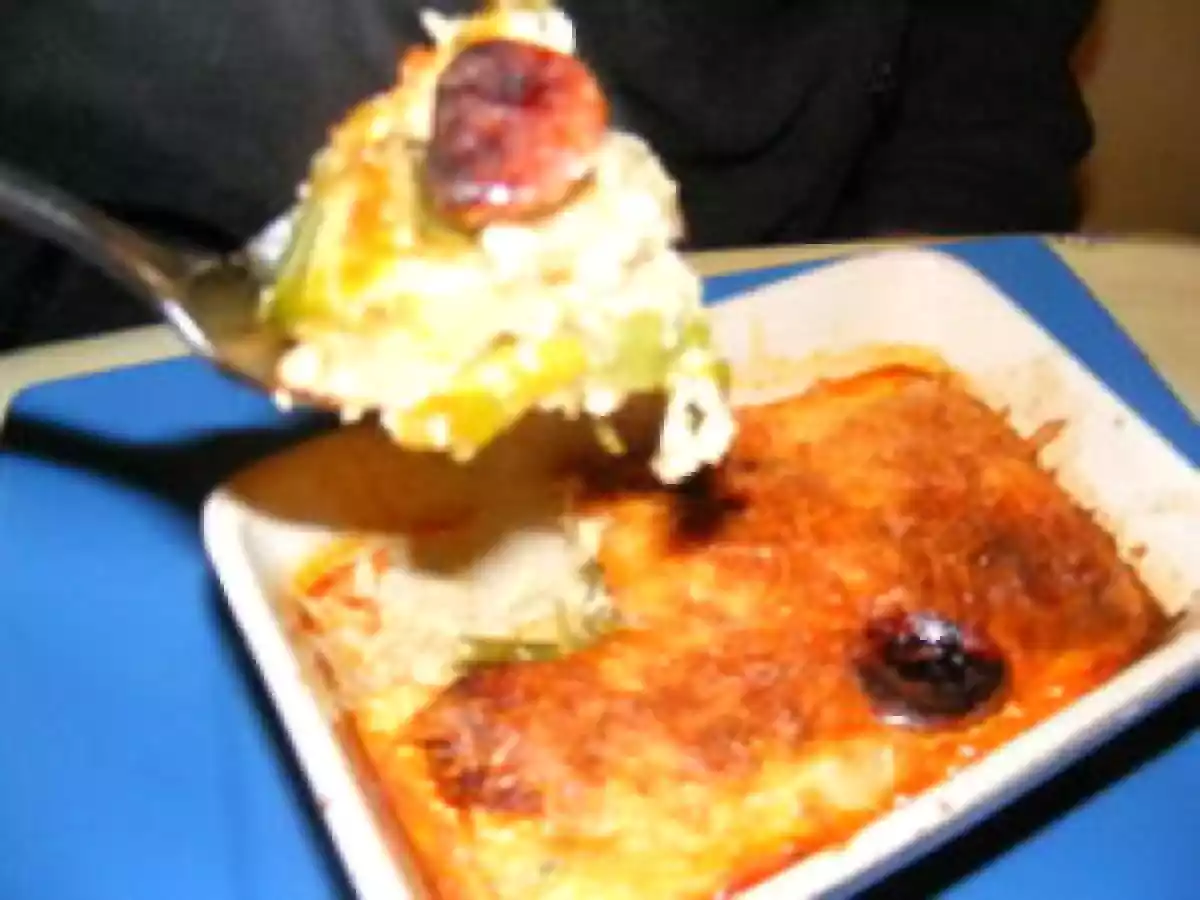 FLANS DE POIREAUX AU CHORIZO - photo 2