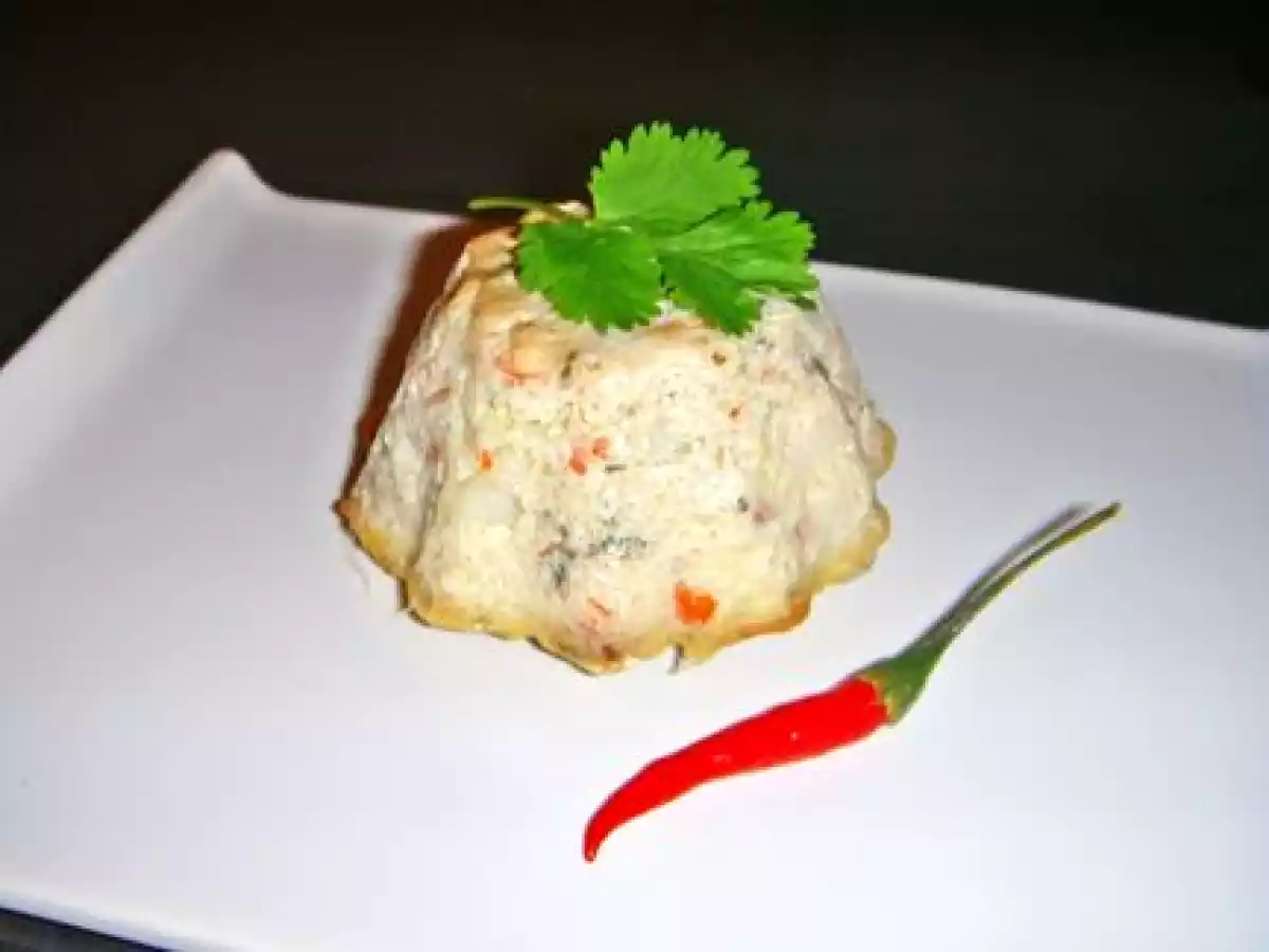 Flans de poisson au lait de coco.