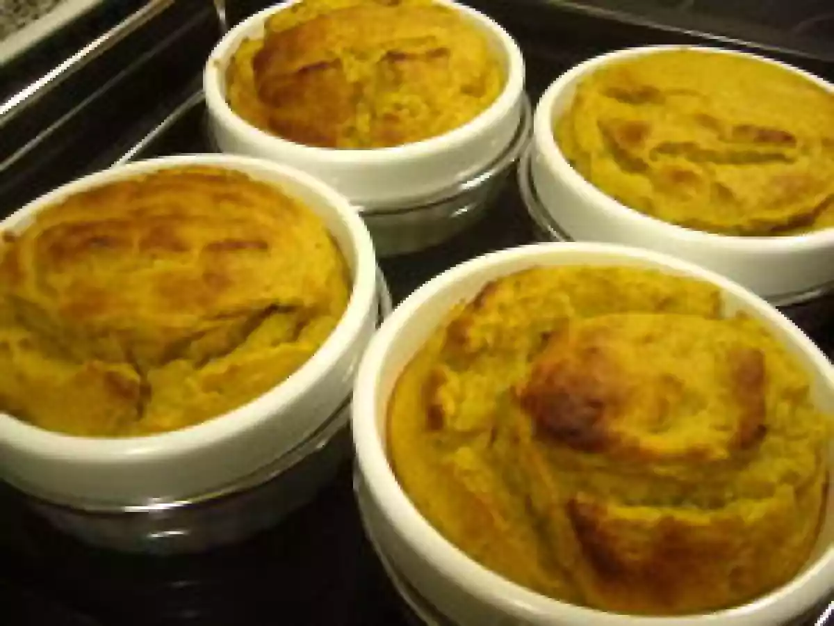 FLANS MUSCADES DE POIS CASSES A LA COURGE ET BROCOLI - photo 2