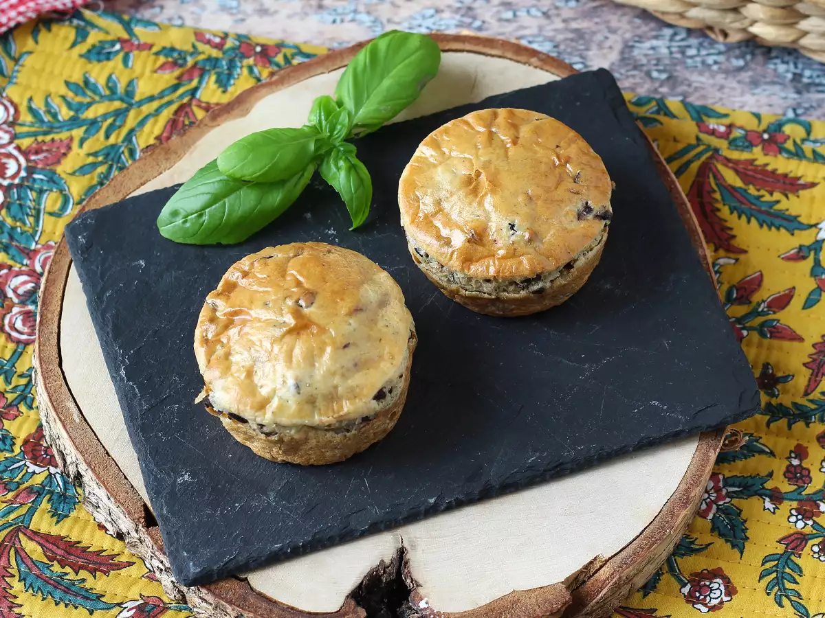 Flans salés aux olives et fromage frais au air fryer - photo 5