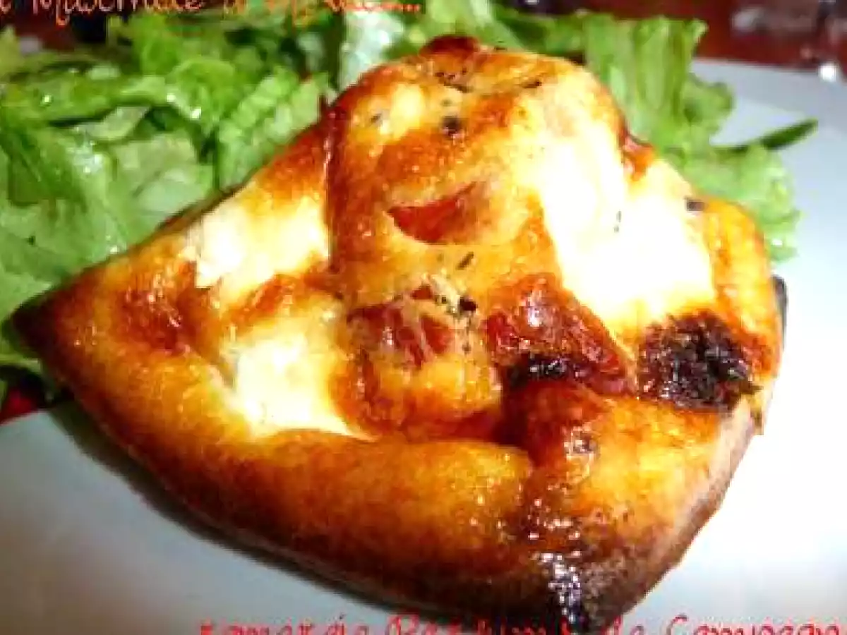 Flans tomates cerises confites et fêta