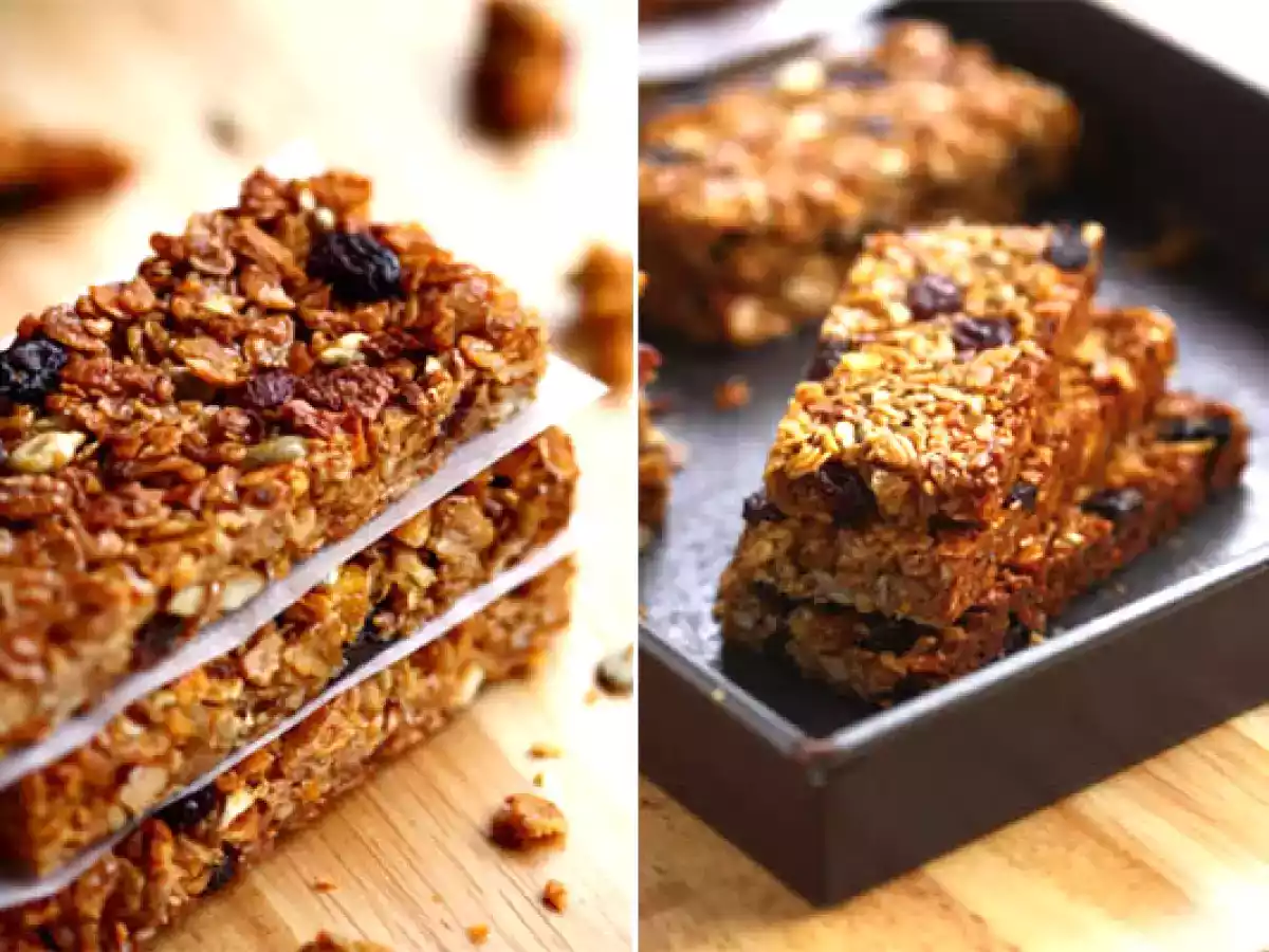 Flapjacks à la pomme, aux raisins secs et aux noisettes - photo 2