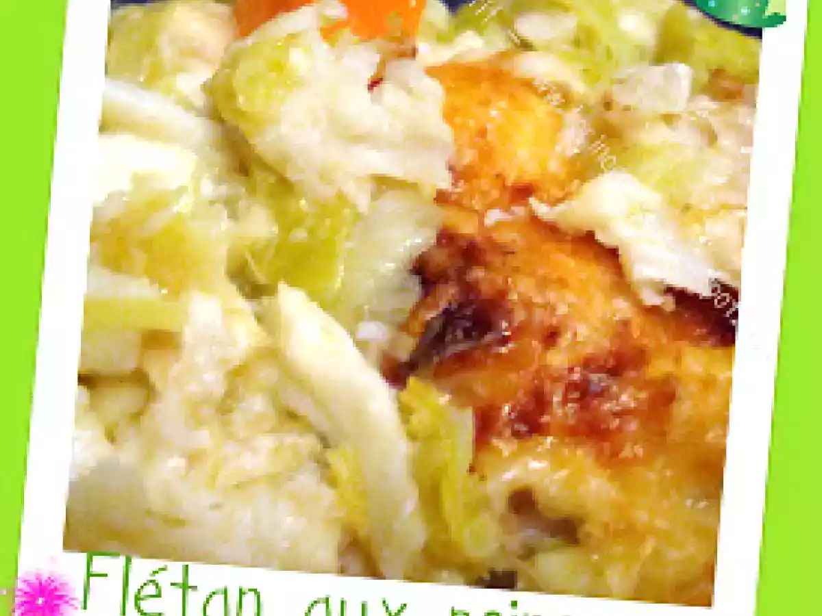 Flétan aux poireaux (gratiné ou pas)