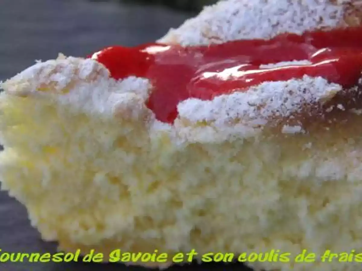 Fleur de savoie (recette Kitchenaid) et son coulis de fraise - photo 2