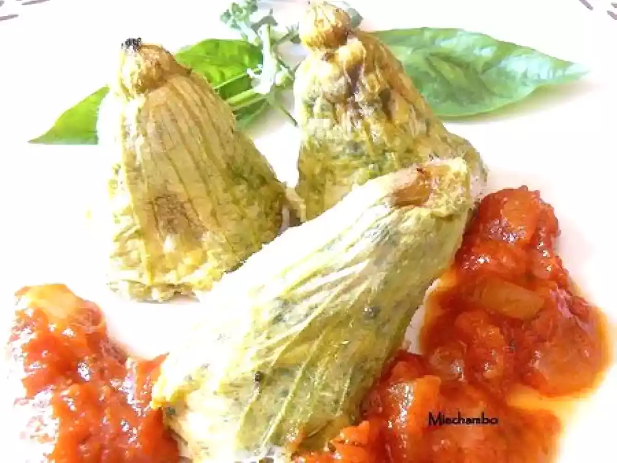 Fleurs de courge farcies....... la recette de Mémé ! - photo 3