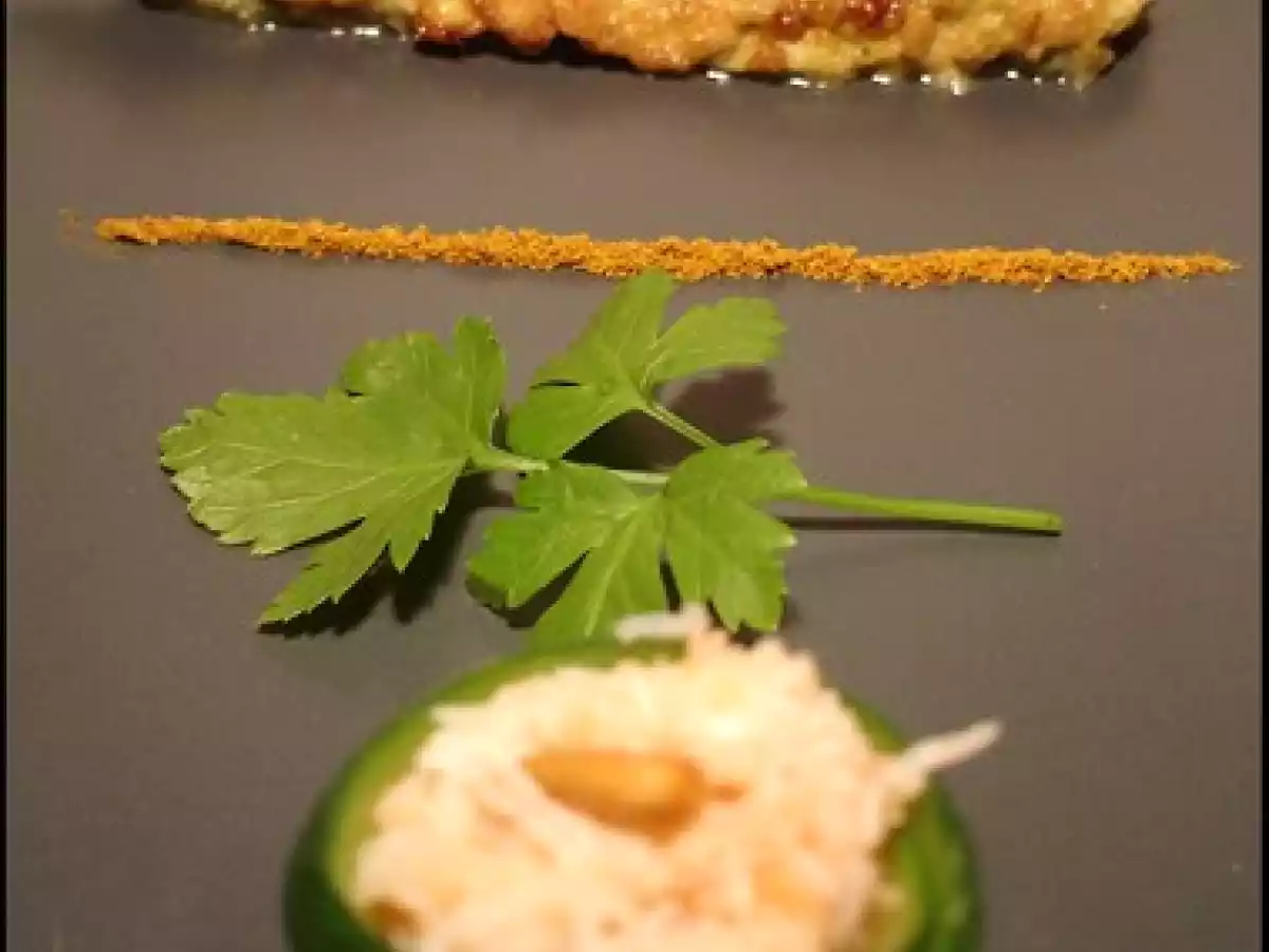 Fleurs de courgettes farcies au crabe