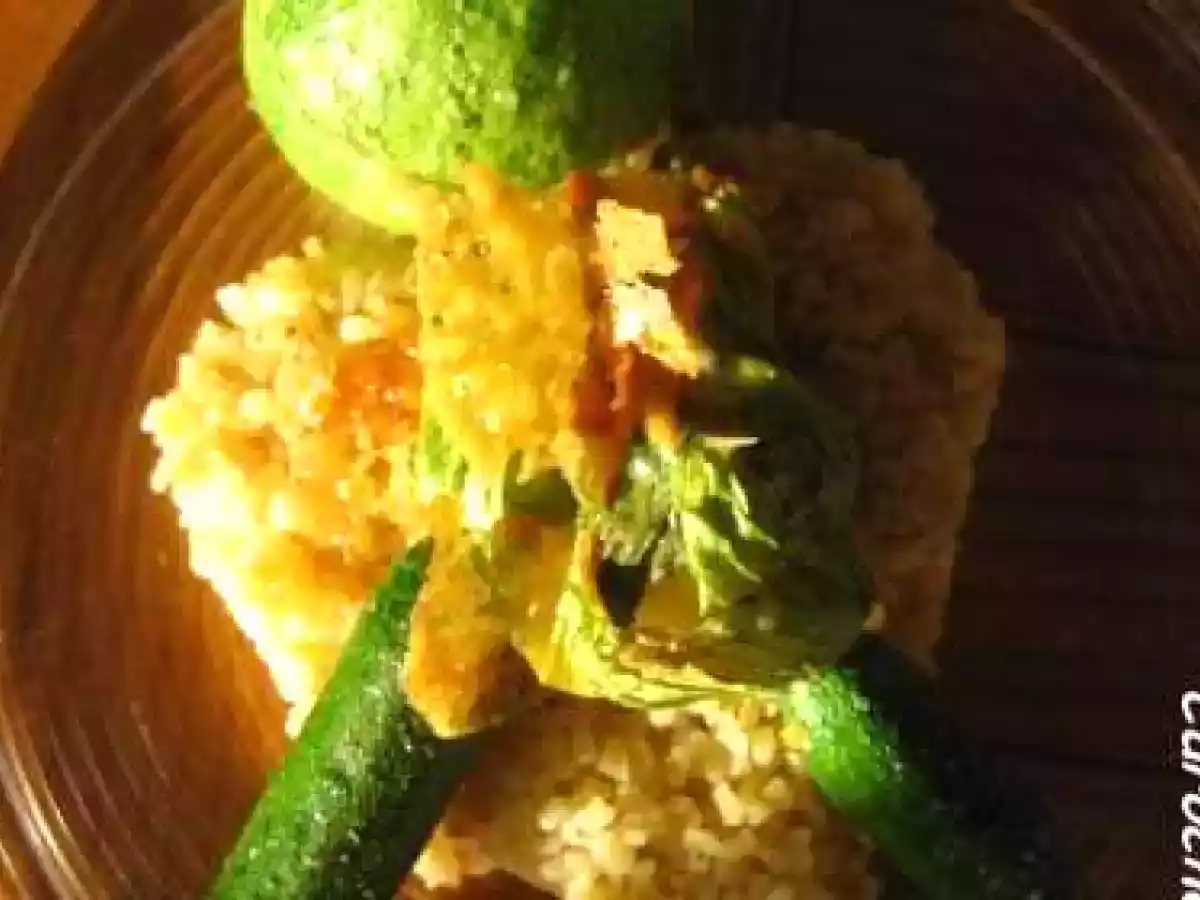 FLEURS DE COURGETTES FARCIES GORGONZOLA