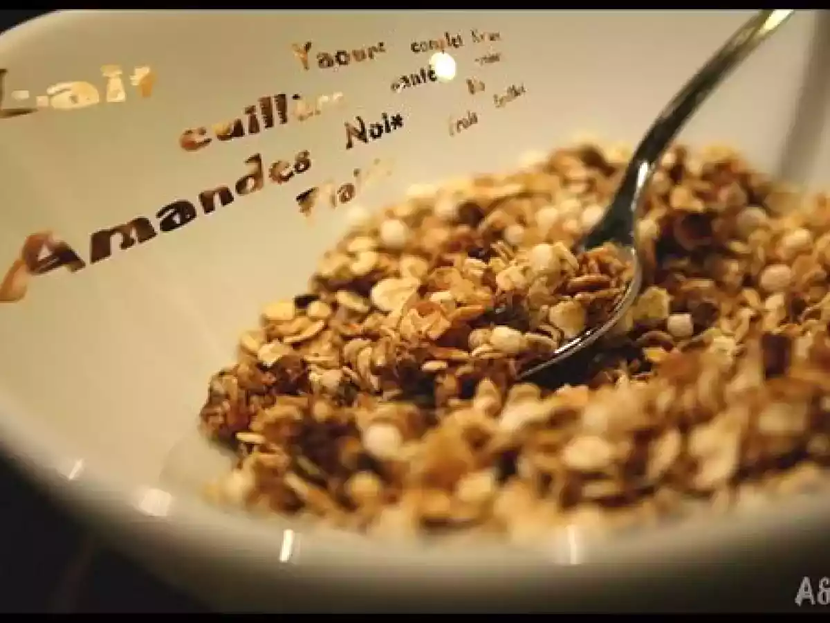 Flocons d'avoine, billes de quinoa soufflées, noix de coco et chocolat - photo 2
