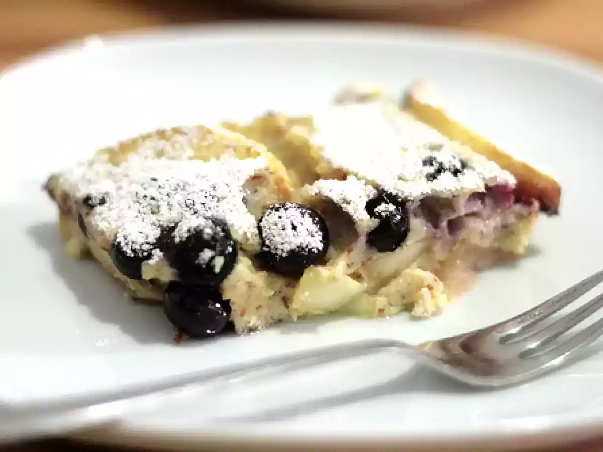 Flognarde amandine aux pommes & aux myrtilles - photo 2