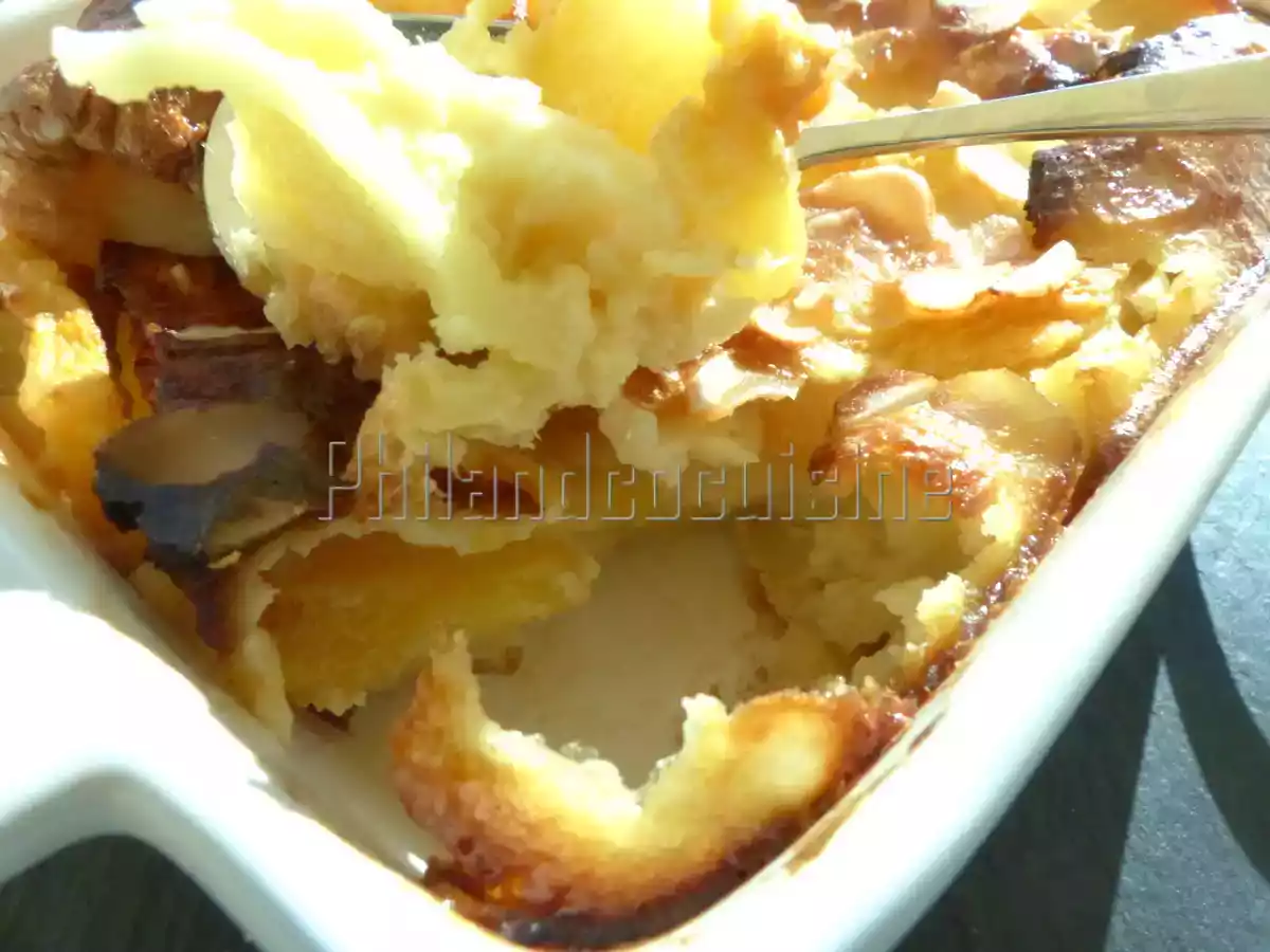 Flognarde aux pêches et aux amandes - photo 3