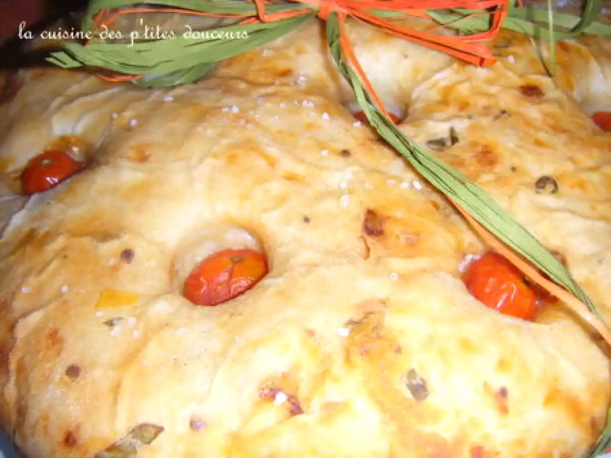 Focaccia aux tomates cerises et au basilic - photo 3