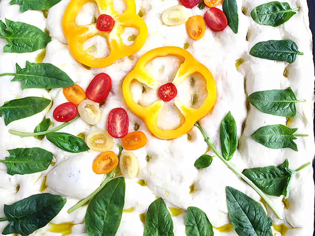 Focaccia fleurie - focaccia art - photo 4