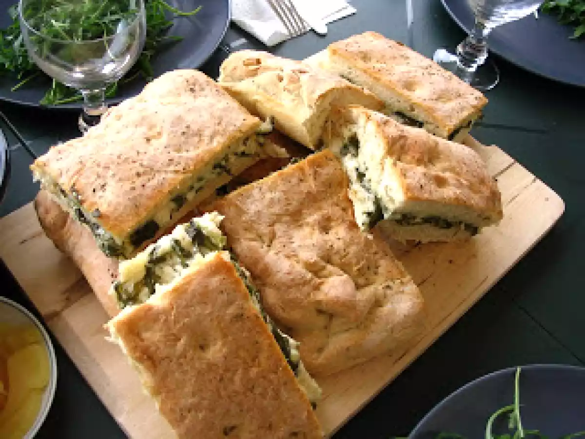 Focaccia fromage et roquette - photo 2