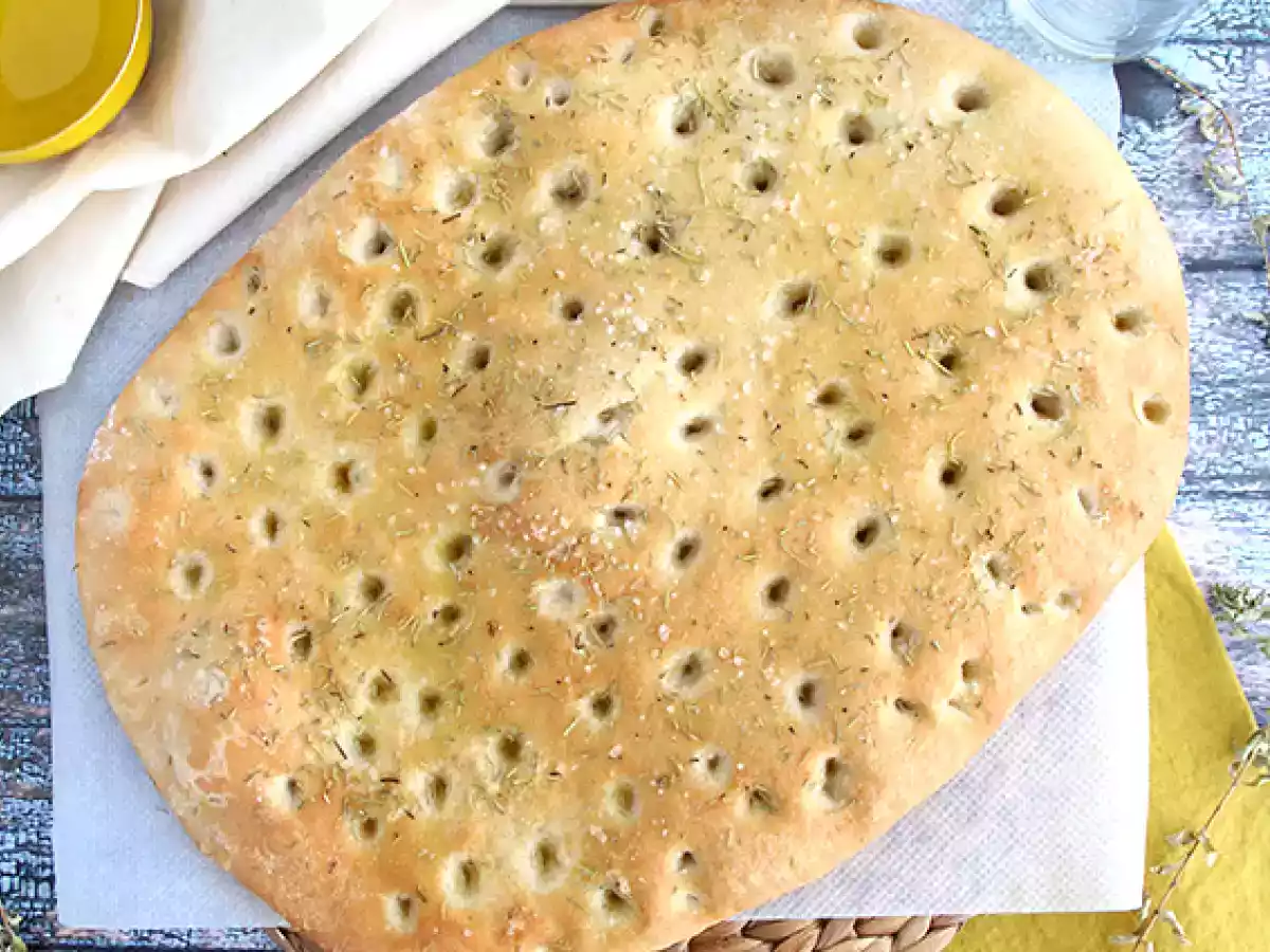 Focaccia, le pain italien au romarin - photo 3