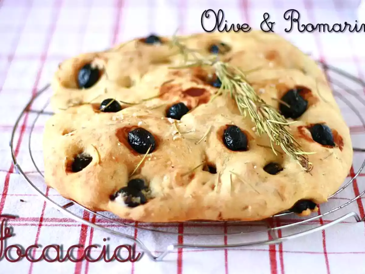 Focaccia sans gluten Olive & Romarin