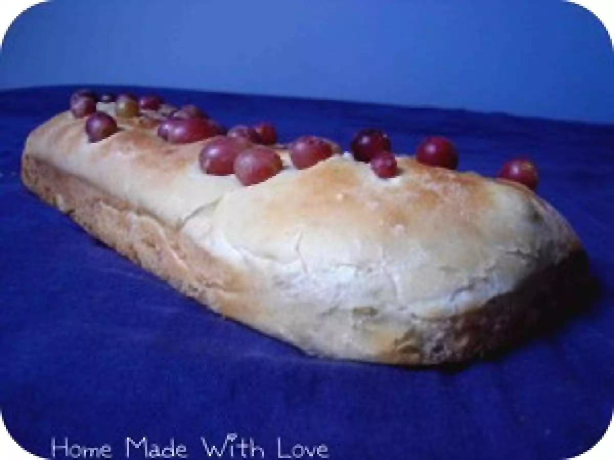 Focaccia (Schiacciata) aux raisins et au romarin - 2, 5pt/part