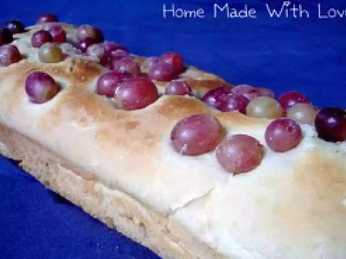 Focaccia (Schiacciata) aux raisins et au romarin - 2, 5pt/part - photo 3