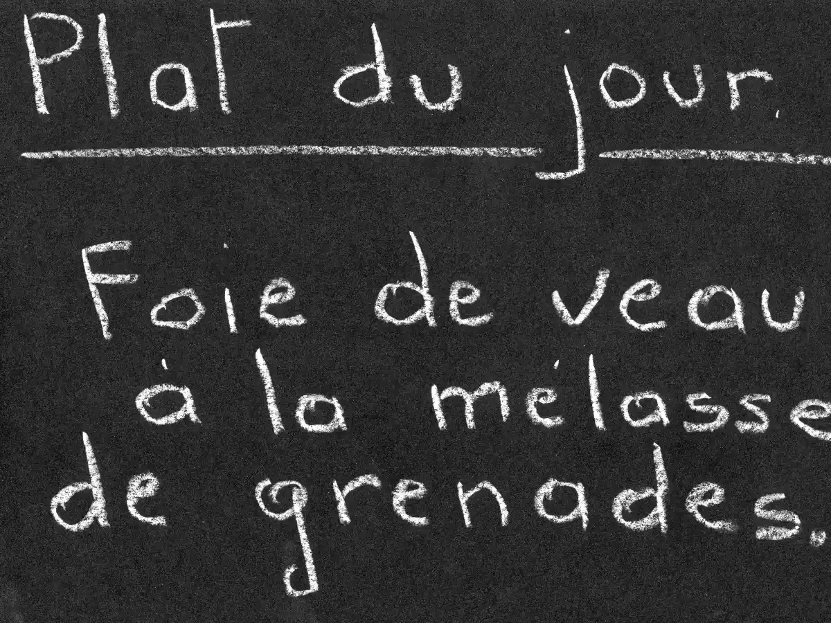 Foie de veau à la mélasse de grenades.