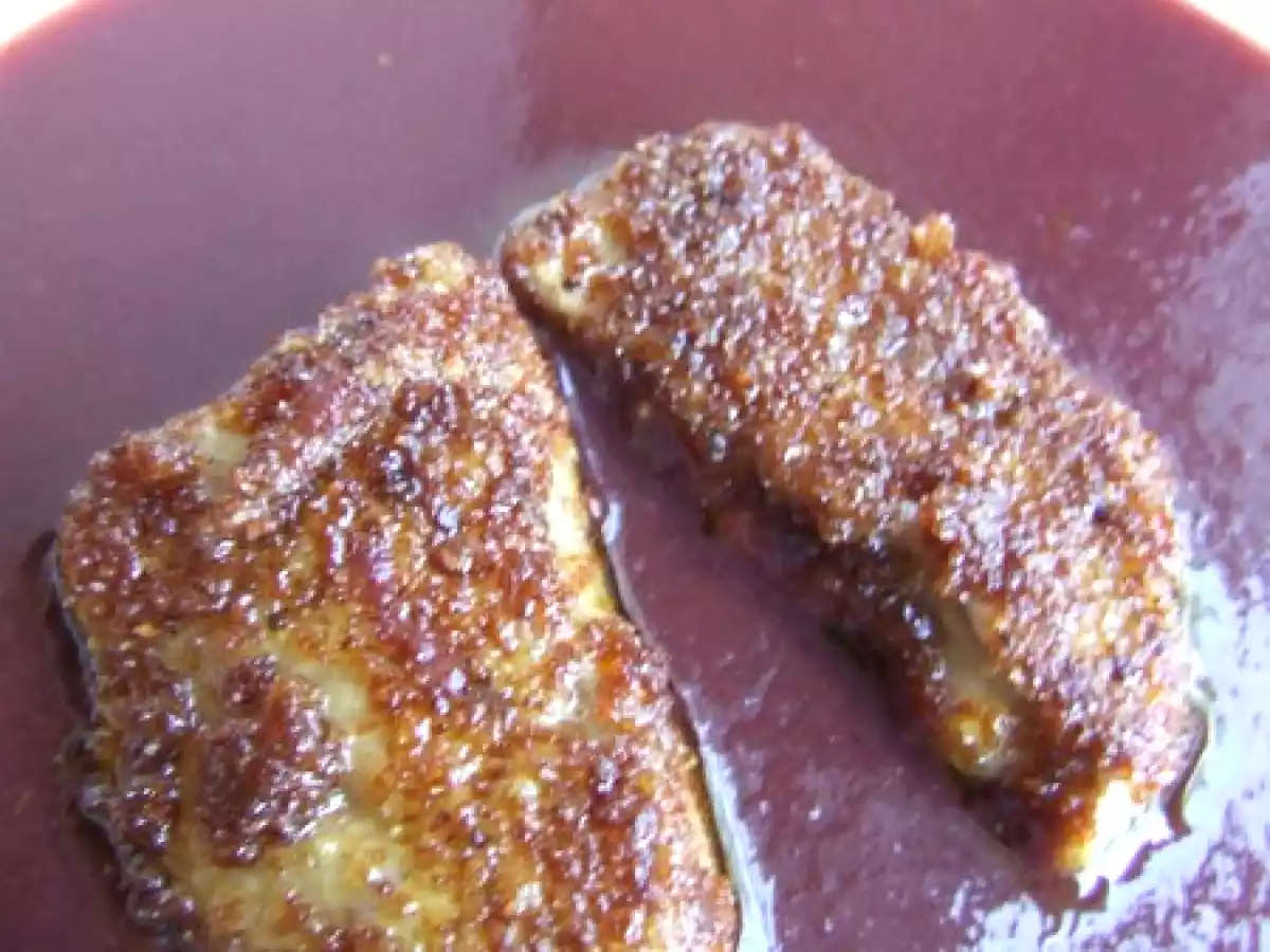 Foie gras pané au pain d'épices & son velouté aux figues - photo 2