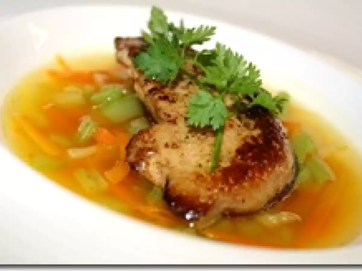 Foie Gras Poêlé et Bouillon de Légumes aux Epices - photo 3