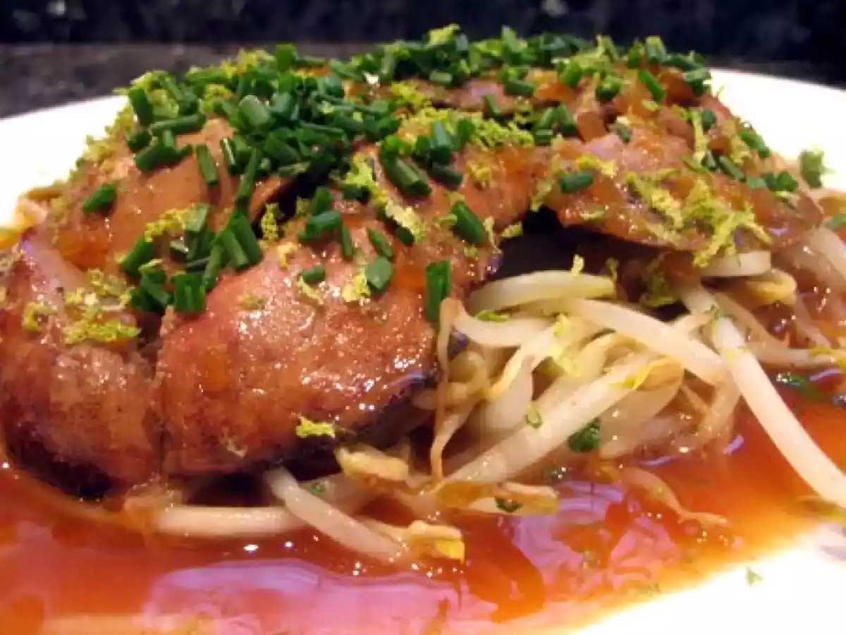 Foies de lapin au caramel de soja et citron vert de Robuchon et Jacques Cagna - photo 2