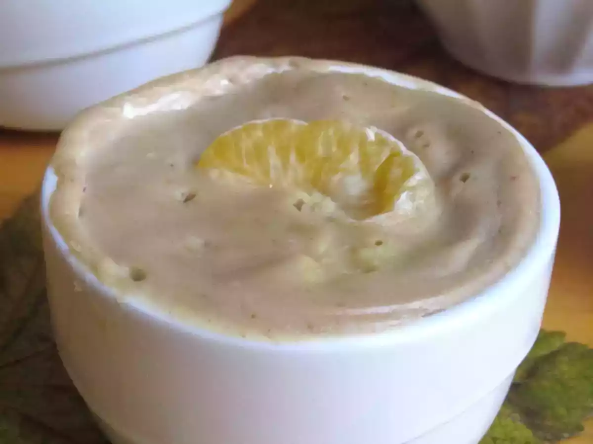 Fondant à la crème de marron et à la clémentine