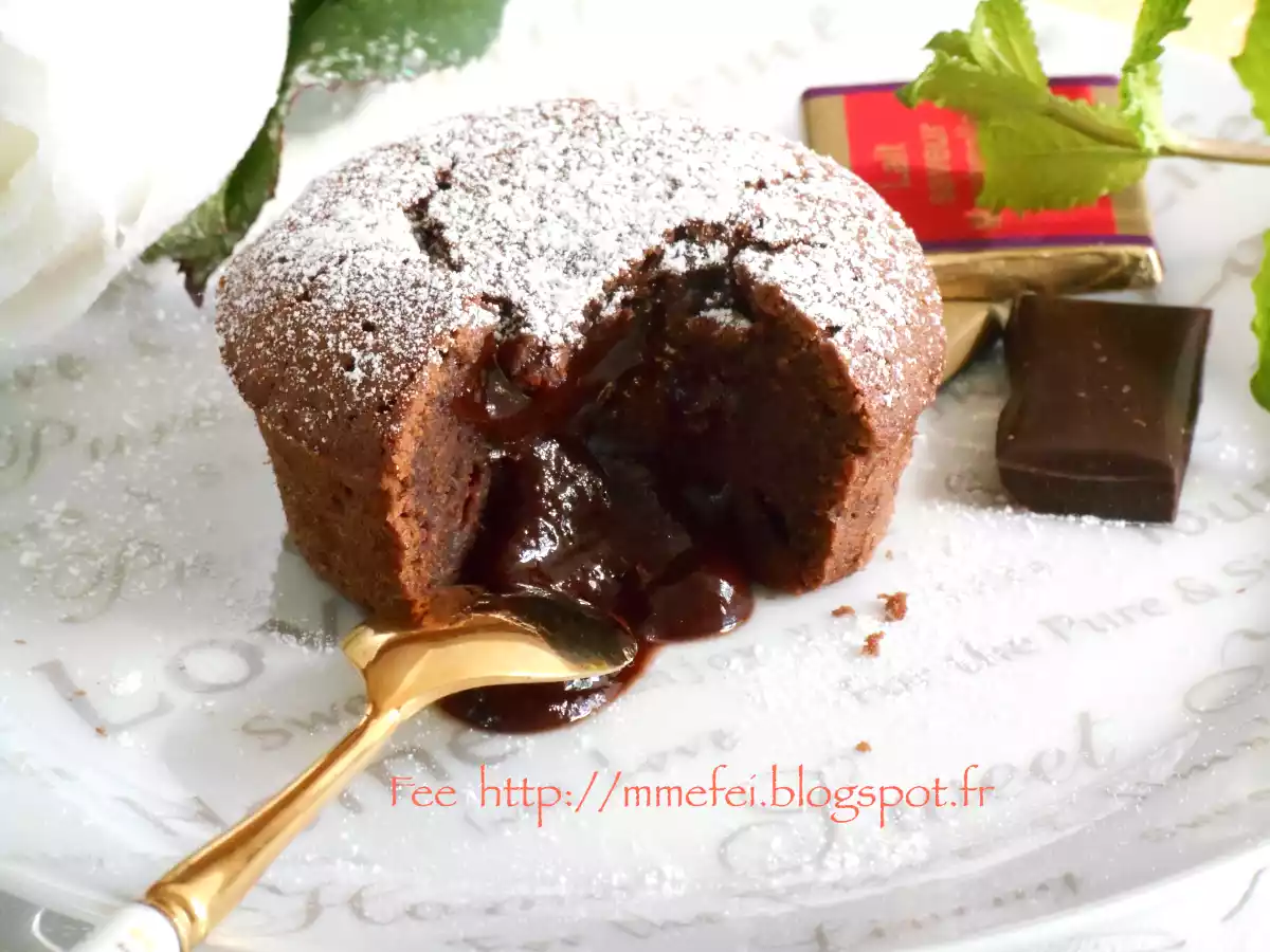 Fondant au chocolat au coeur coulant (Pâques) - photo 2