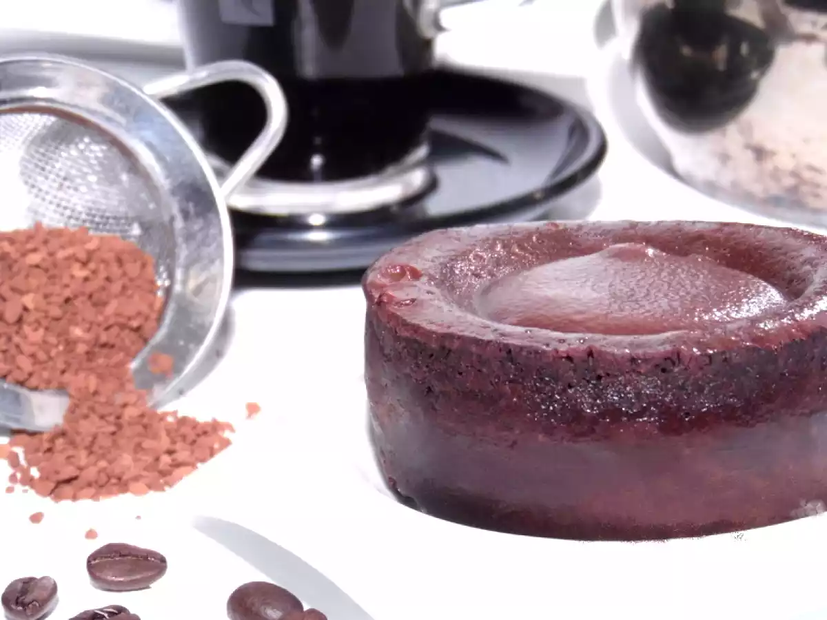 Fondant au chocolat coeur coulant au café - photo 2