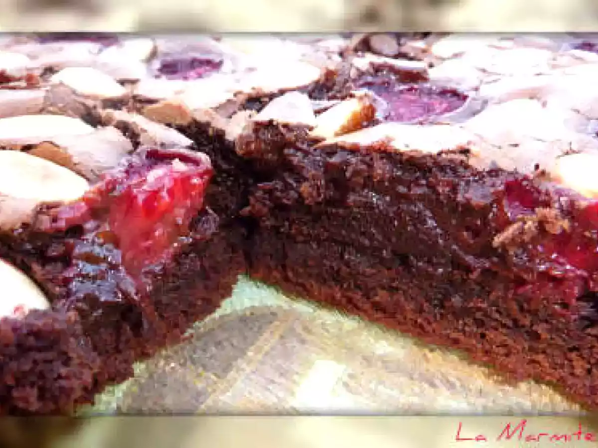 Fondant au Chocolat, Framboises & Amandes