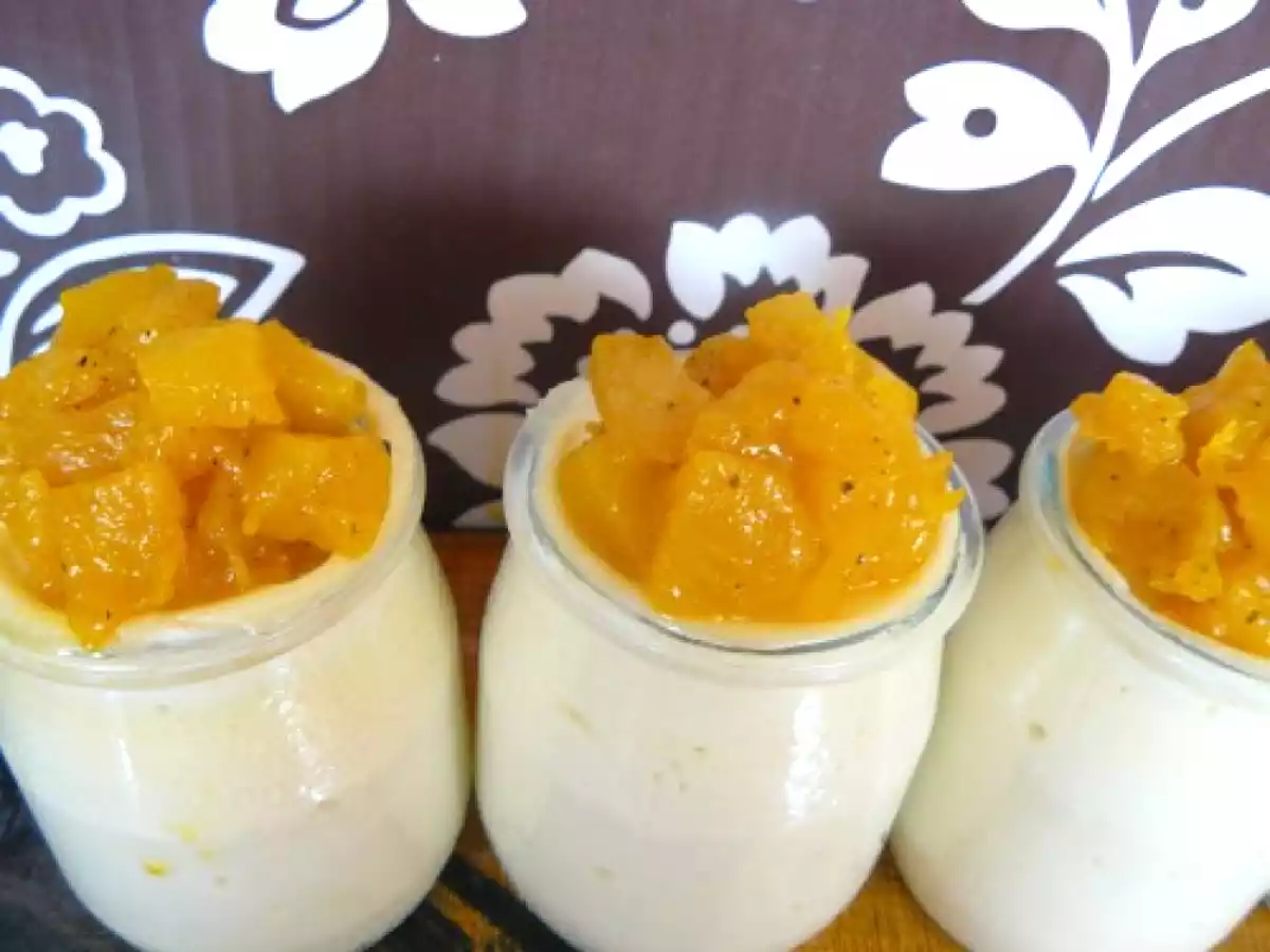 Fondant au citron et ananas confit au curcuma