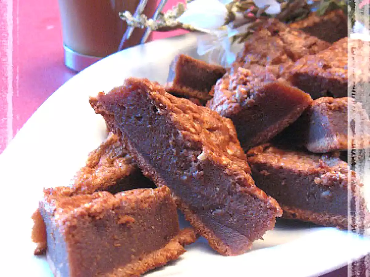 Fondant au toblerone et au lait concentré sucré
