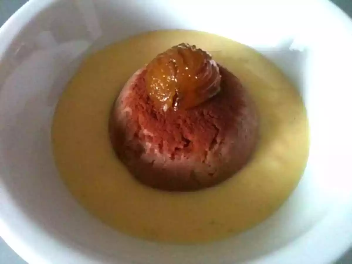 Fondant aux châtaignes et au chocolat, crème anglaise à la vanille - photo 2