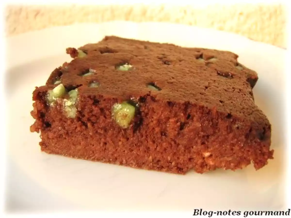 Fondant chocolat amande aux éclats de pistache